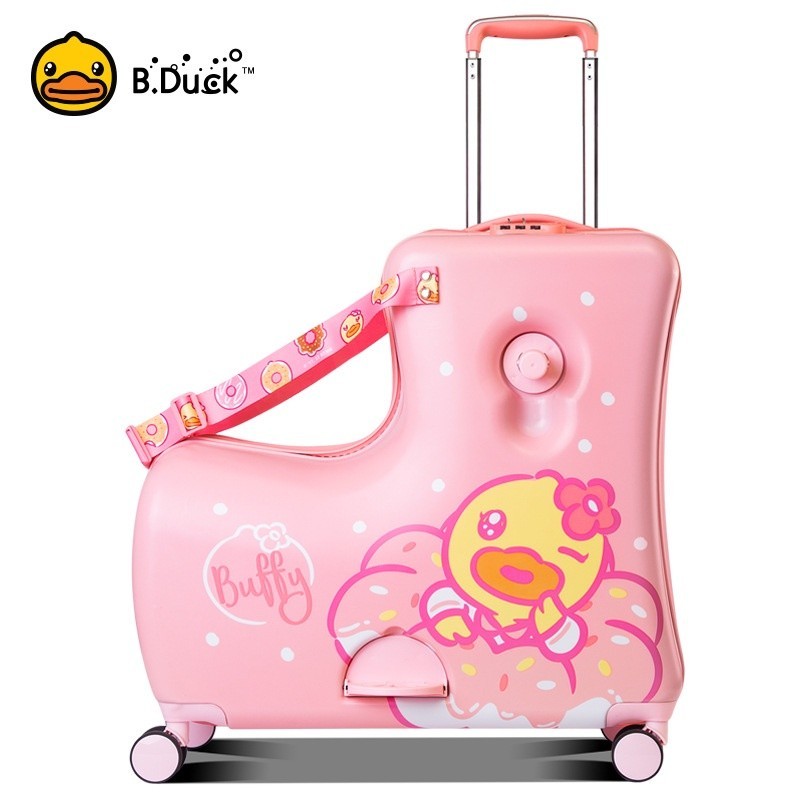 Original 20 inch Little yellow duck children's car trolley case - Main Image
