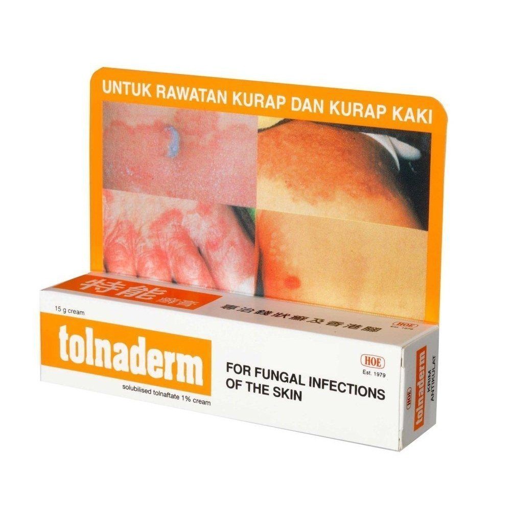 Tolnaderm Solubilised Tolnaftate Cream 15g | Shopee Malaysia