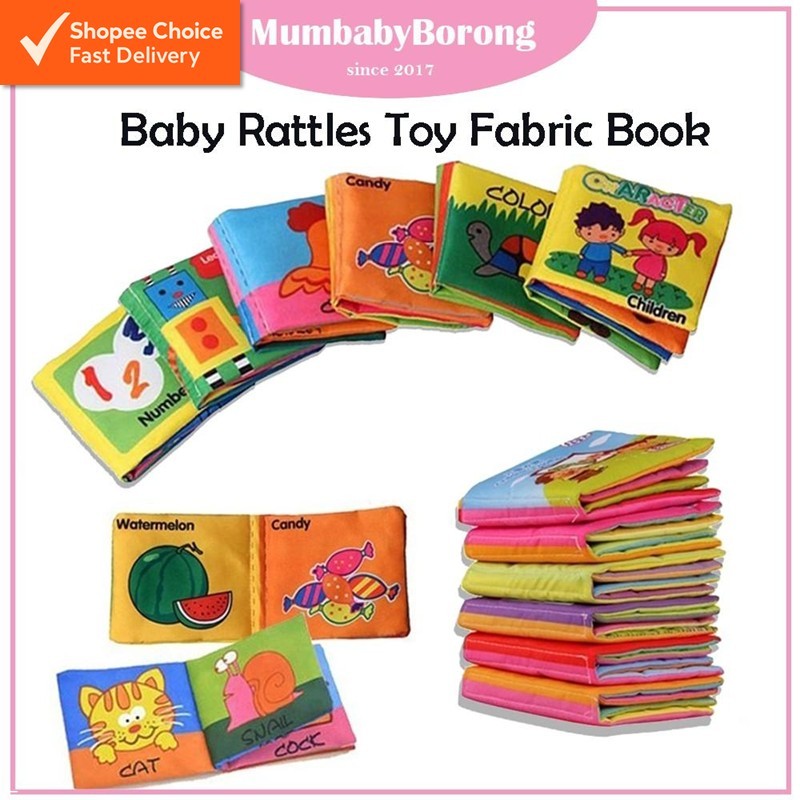 [Shopee Choice] MB Baby Rattles Toy Fabric Book for Newborn Early ...