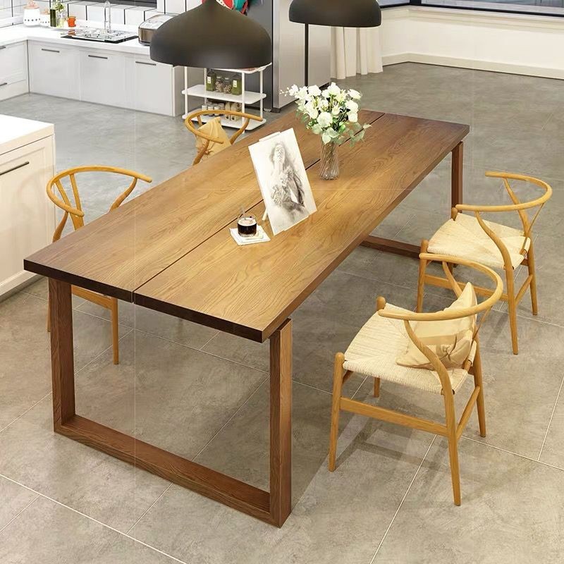 HY-6/Mobien Dining Table Full Solid Wood Log Style Dining Table Home ...