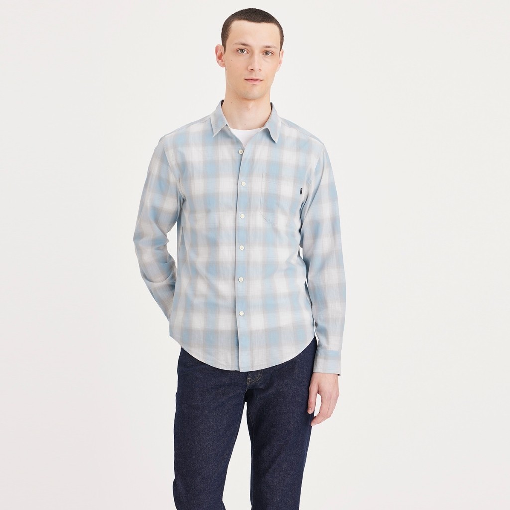 Dockers® Men's Long Sleeve Casual Regular Fit Shirt 52669-0432 mt ...