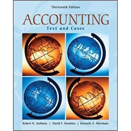 Accounting Text Cases 13th Edition by Robert Anthony Y7327 | Shopee ...