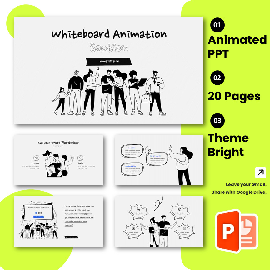 🔥 Animated Powerpoint - 20 Pages 🔥 Whiteboard Animation Dynamic Report ...