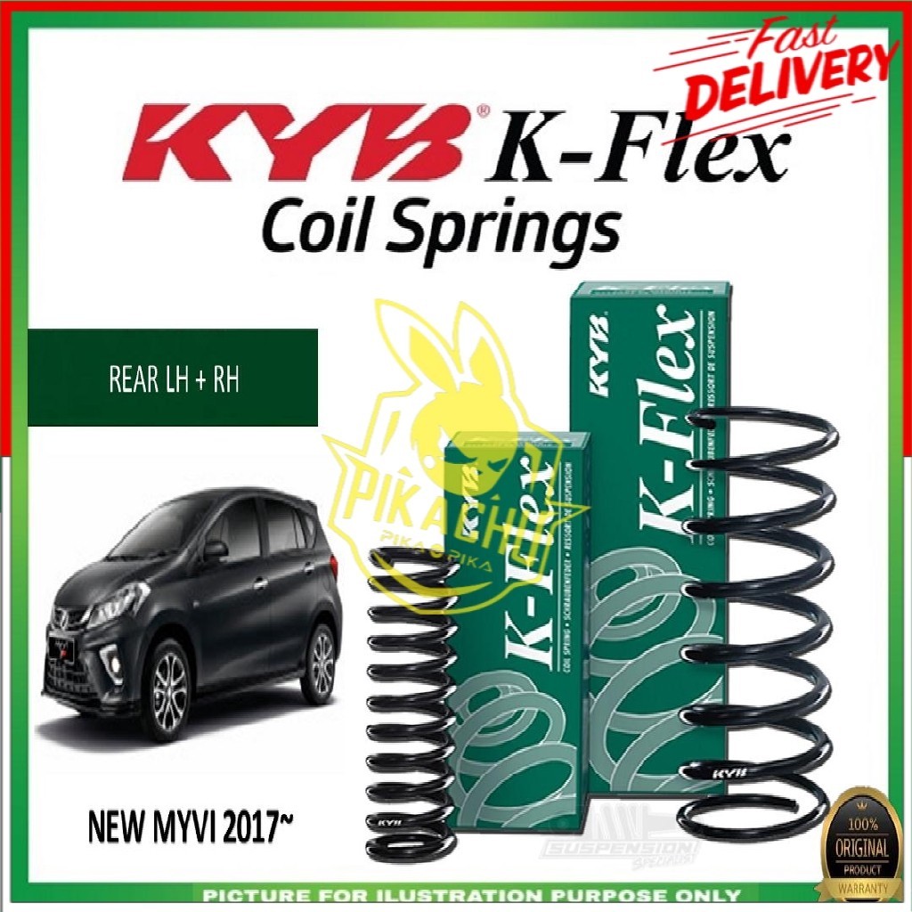 KAYABA PERODUA MYVI D20N (2018 - 2025) FRONT REAR SET COIL SPRING ...