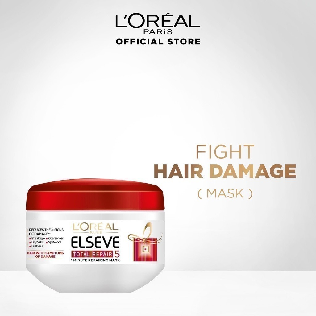 L’Oréal Paris ELSEVE Total Repair 5 Repairing Damaged Hair Mask for ...