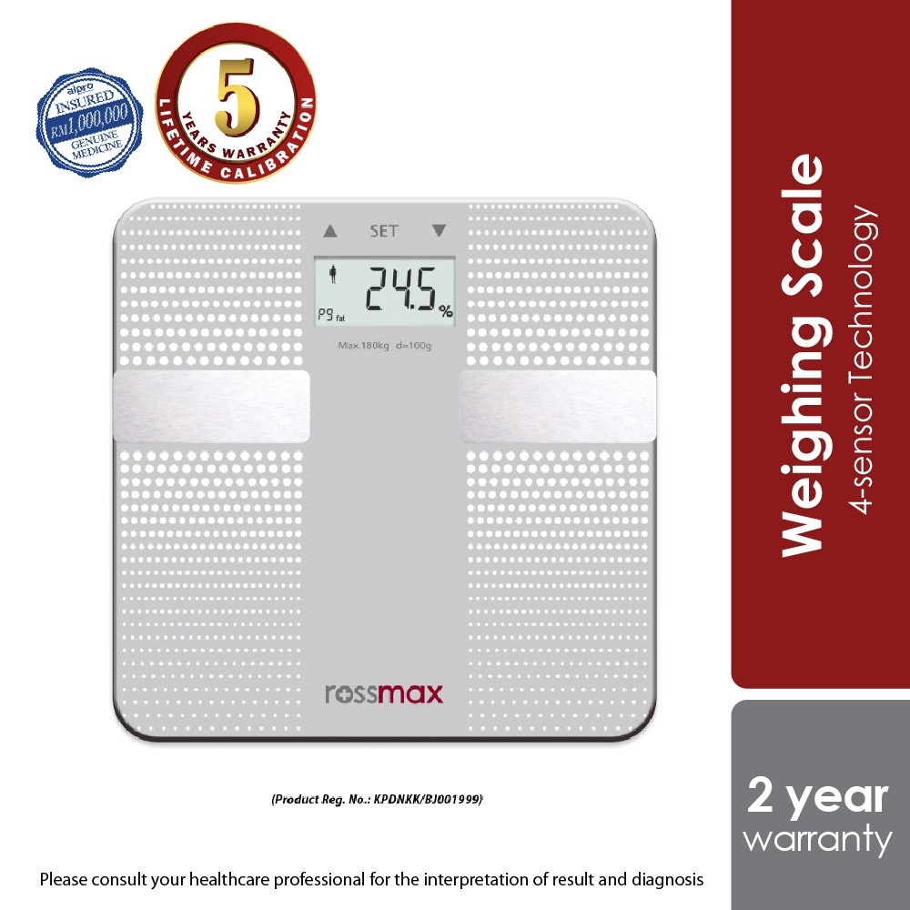Rossmax Digital Body Weight Scale 电子秤 体重秤 WF260 | Shopee Malaysia