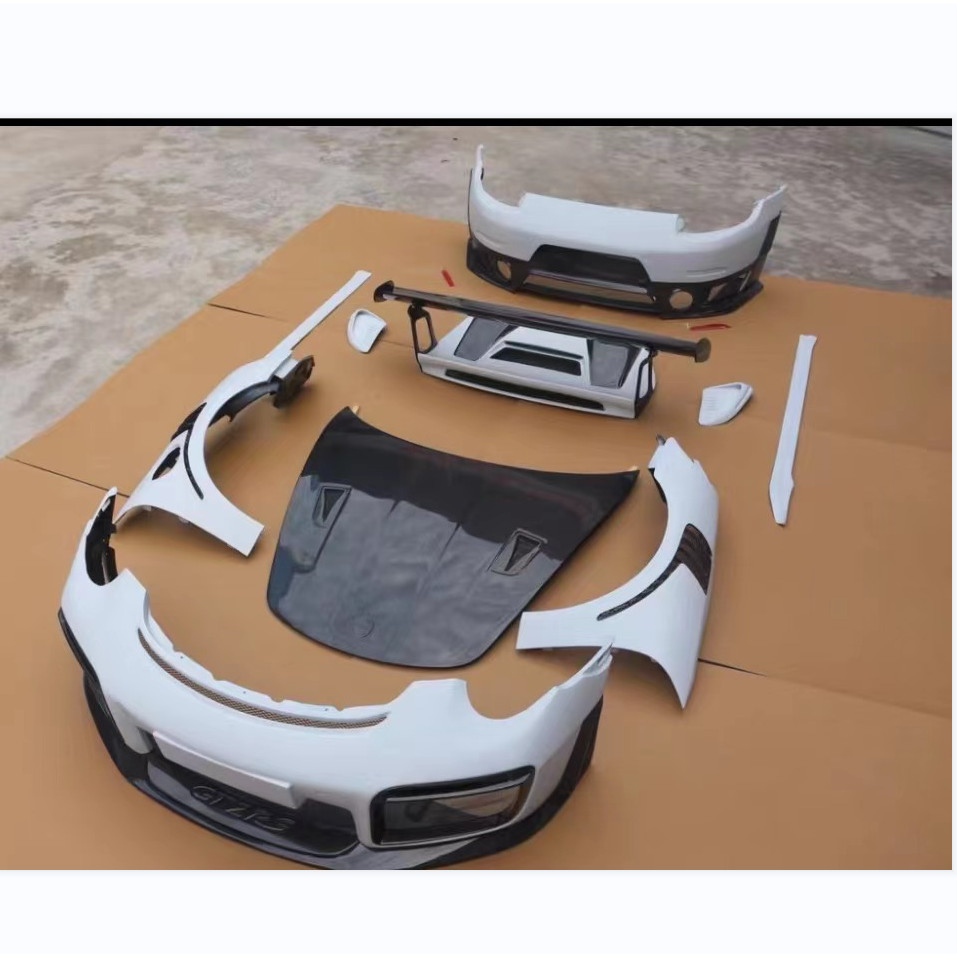 Full Bumper Body Kit for Porsche 991 911 Upgrade to GT2 style for Front ...