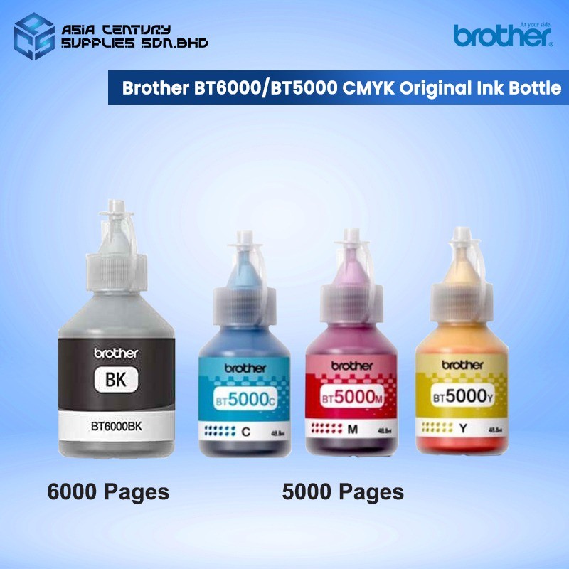Brother BTD60BK BT5000 BCMY Refill Ink / T220 T420W T520W T720DW T310 ...