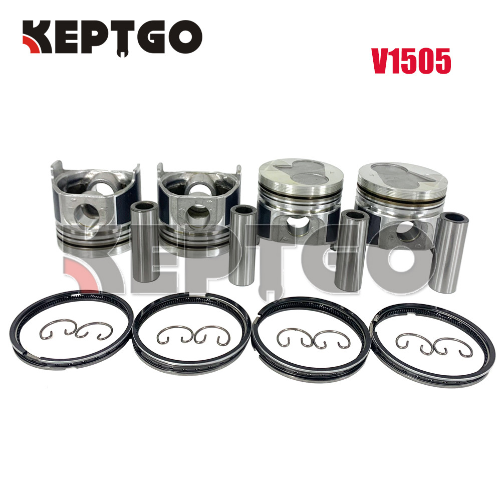New V1505 Piston + Rings Kit Set STD For Kubota Engine (4 set) Shopee