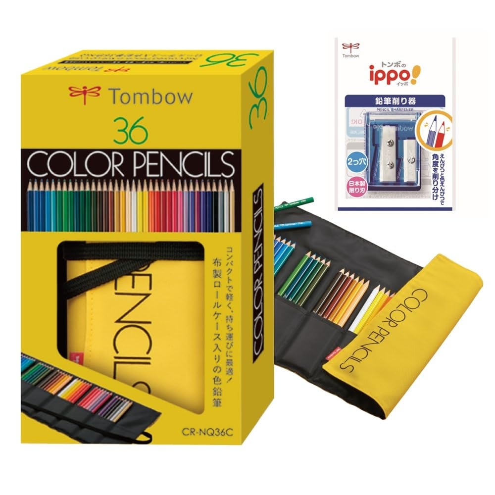 Tombow Pencil Colored Pencils 36 Colors in Roll Case (Light and Compact ...