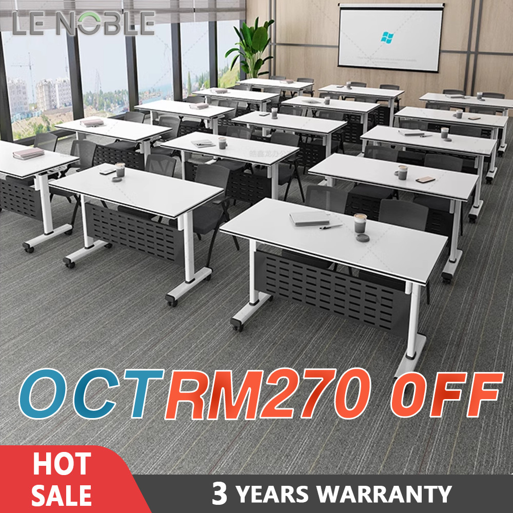 LENOBLE Folding Office Table Mobile Splicing Office Desk Multi