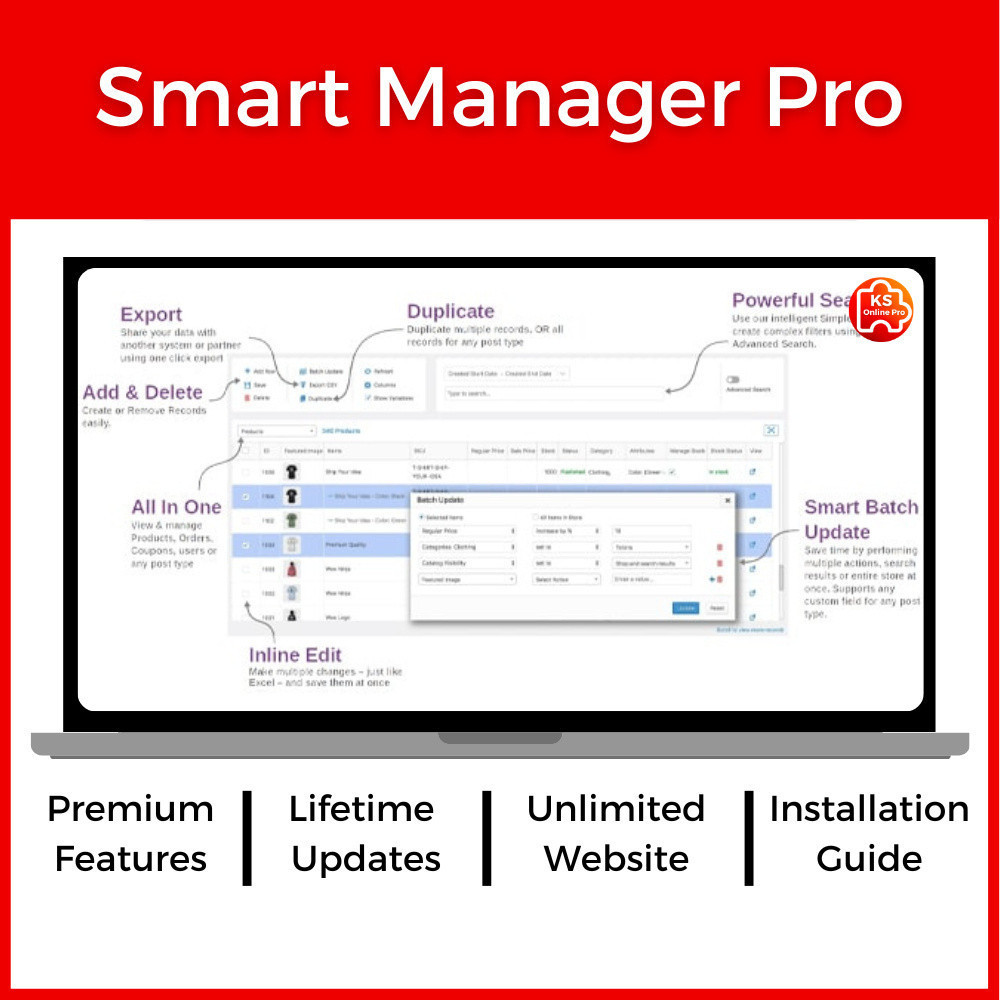 Smart Manager Pro - WooCommerce Product Management WordPress Plugin ...