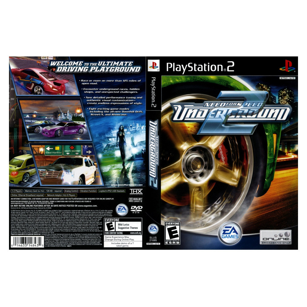 PS2 Games Need for Speed - Underground 2 (v2.00) | Shopee Malaysia
