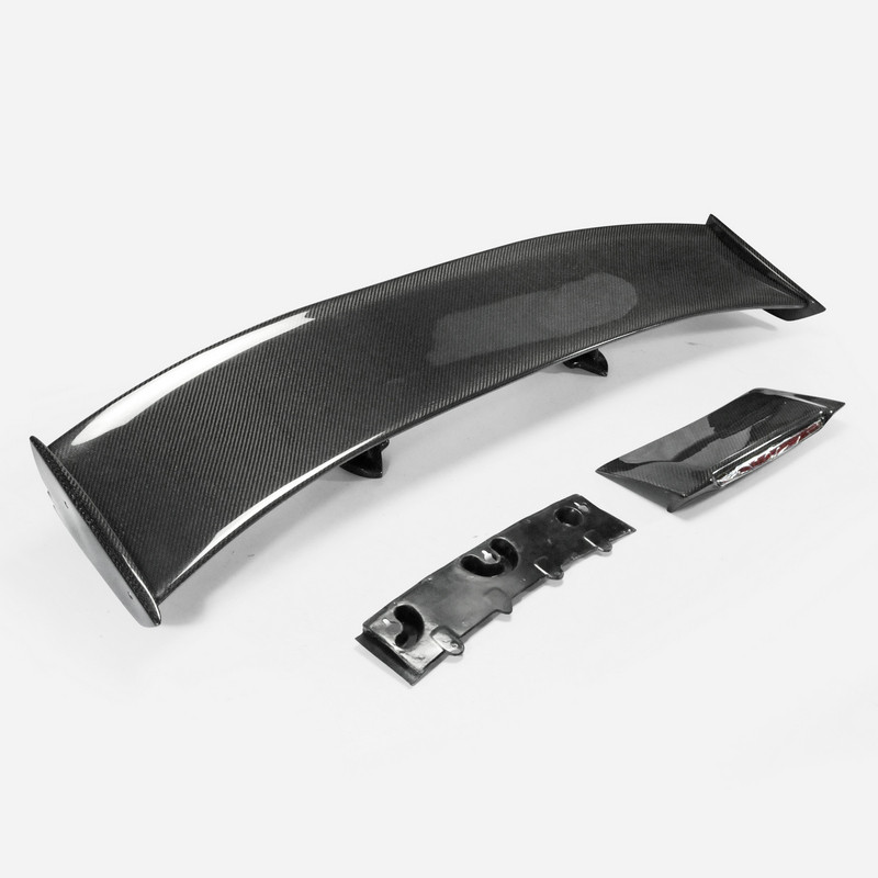 For GTR R35 Nismo Style Carbon Fiber Rear Spoiler (Included Lights ...