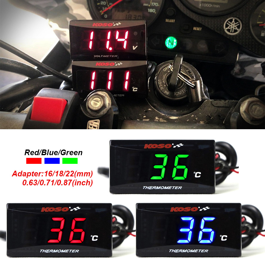 Motorcycle KOSO Water Temperature Mini Meter For XMAX250 300 NMAX CB ...