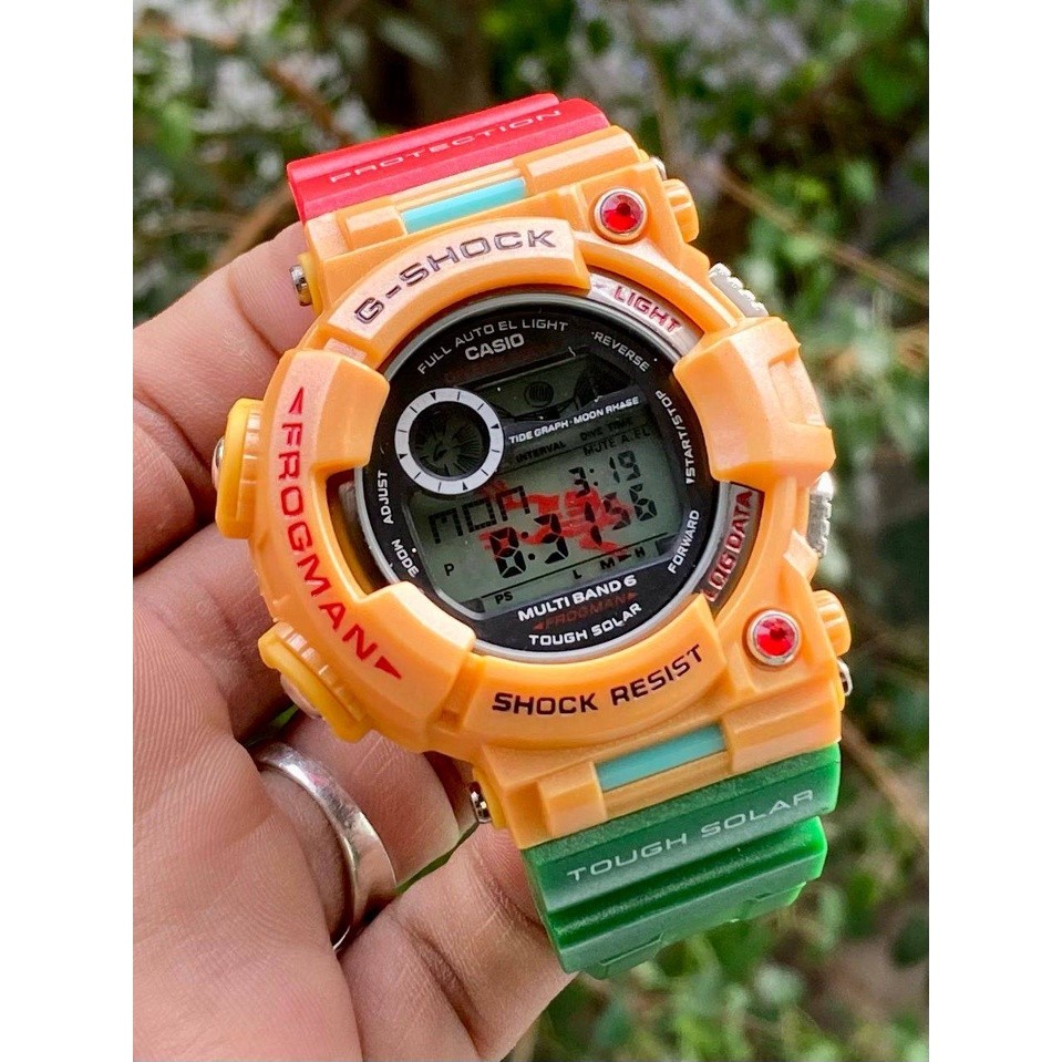Jam G shock Frogman GWF1000 Tide Graph Autolight Jam Tangan G shock Jam  Frogman G shock Black Gold watch men g shock