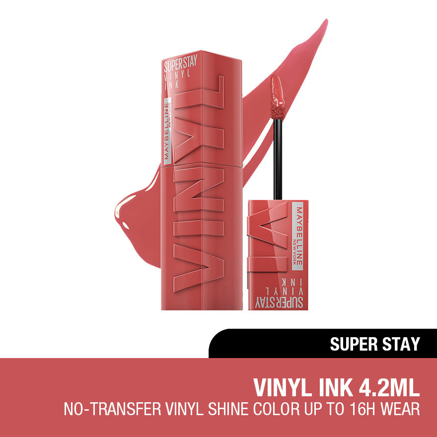 MAYBELLINE Super Stay Vinyl Ink 15 Peachy | Shopee Malaysia