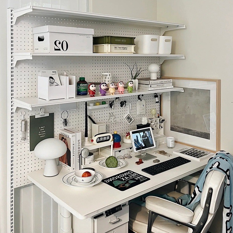 M/Hardware Wire-Wrap Board Bookshelf Girl Desk Bookcase Vertical Floor ...