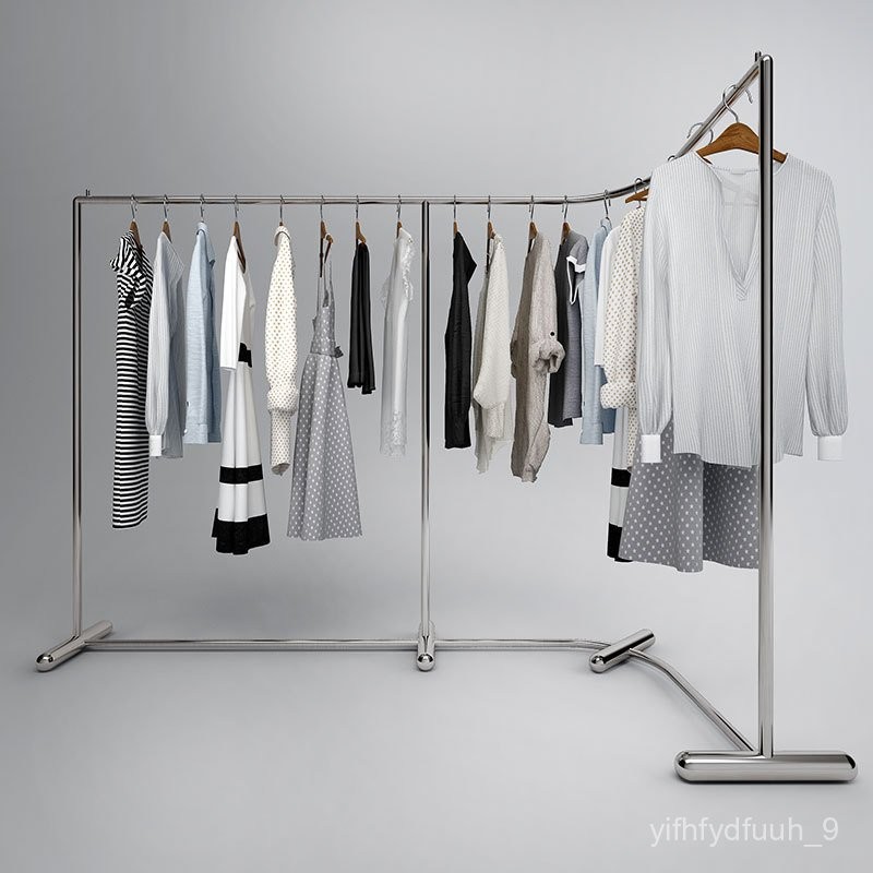 Contact seller/Clothing Store Display Stand Stainless Steel Floor Arc L ...