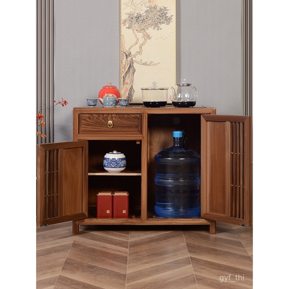 J-H/T Solid Wood Sideboard Tea Cabinet Tea Bar Machine Tea Table Side ...