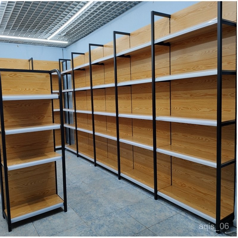 J-H/Wood Grain Supermarket Shelves Convenience Store Baby Store Display ...