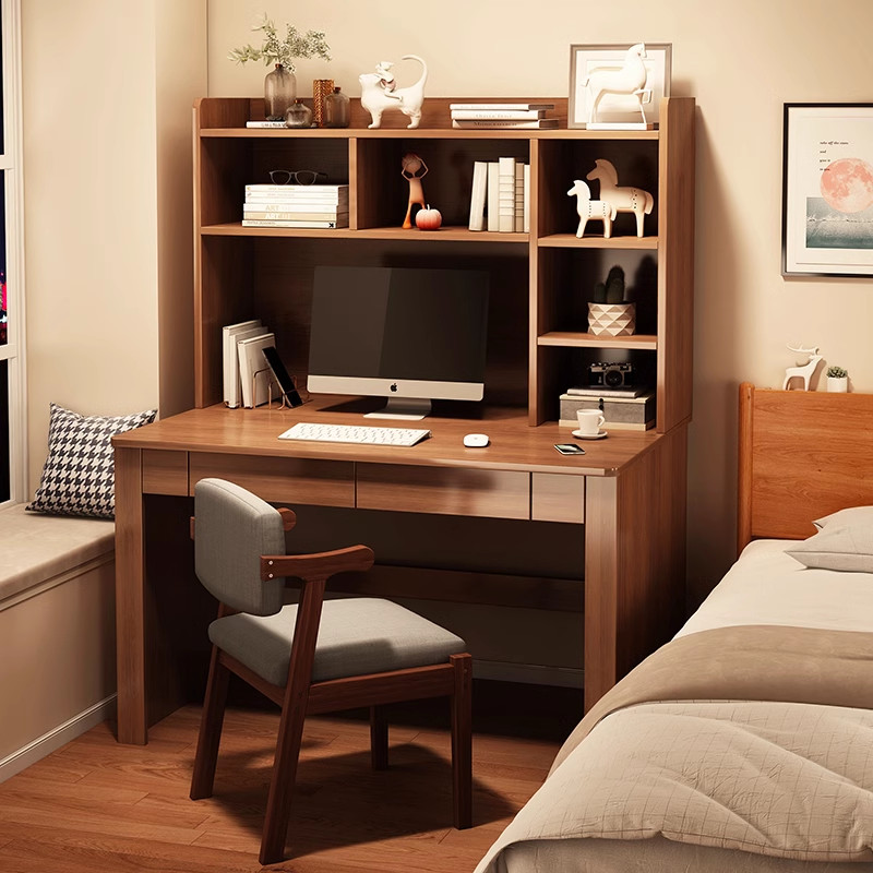 Q-8/Nordic Desk and Bookshelf Integrated Home Computer Desk Desktop ...