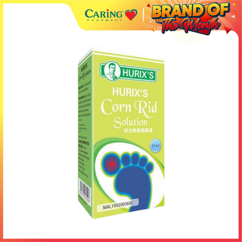 CARING HURIX'S CORN RID SOLUTION 15ML | Shopee Malaysia