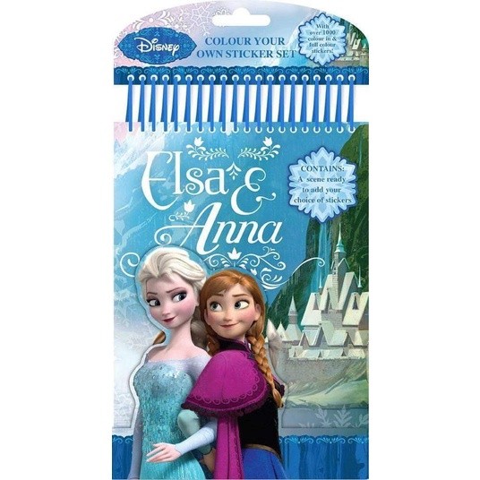 (BX) Elsa And Anna - Colour Your Own Sticker Set (ISBN:5012128435164 ...
