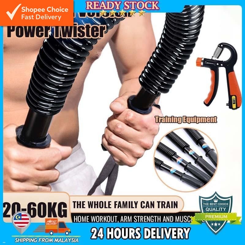 Fulusor Power Twister, barra per rafforzare il petto e il braccio, 60 kg