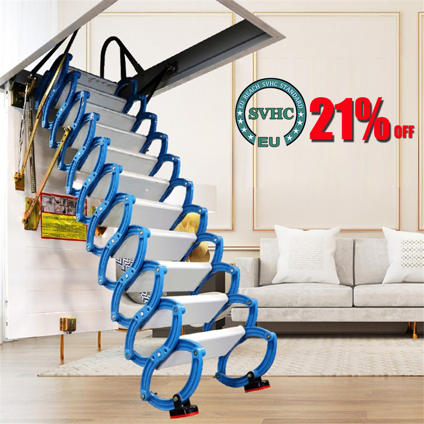 Household Hanging Retractable Staircase Wall-mounted Folding Ladder ...