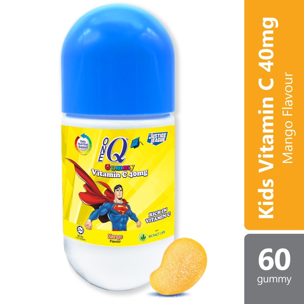 One Q Gummy Vitamin C 40mg (Mango Flavour) Bottle 60s | Shopee Malaysia