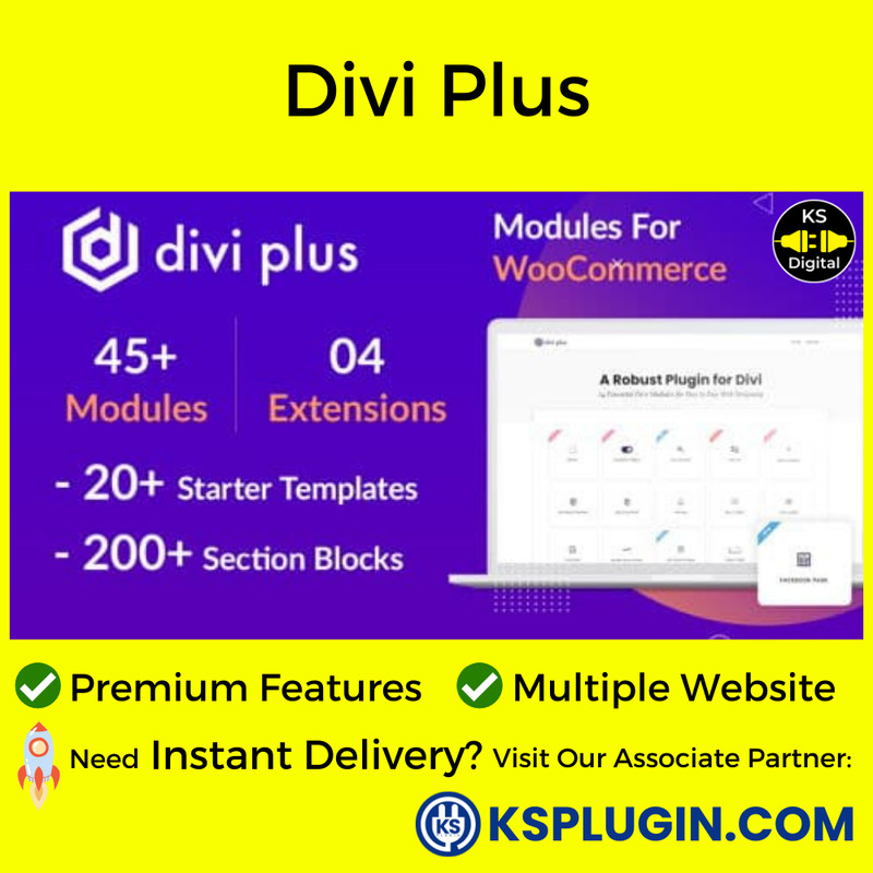 [Latest] Divi Plus Extension (Free Updates + Premium Version) | Shopee ...