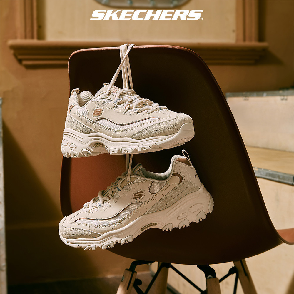 Skechers Women Sport D'Lites Shoes 896145-NAT Shopee Malaysia