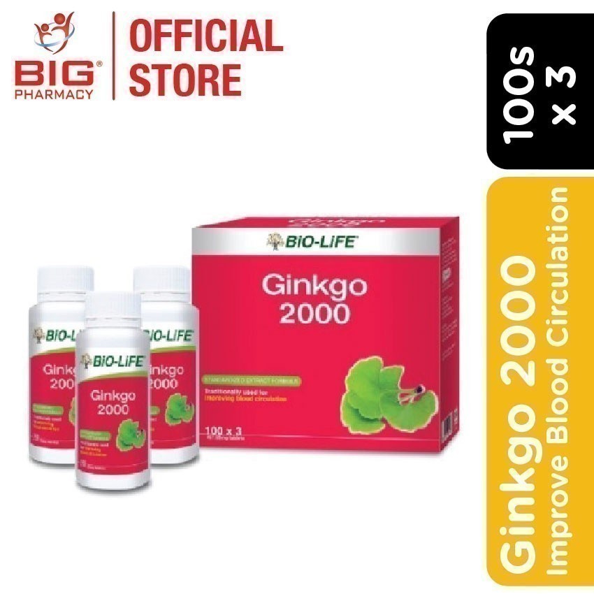 Biolife Ginkgo 2000 3X100s | Shopee Malaysia