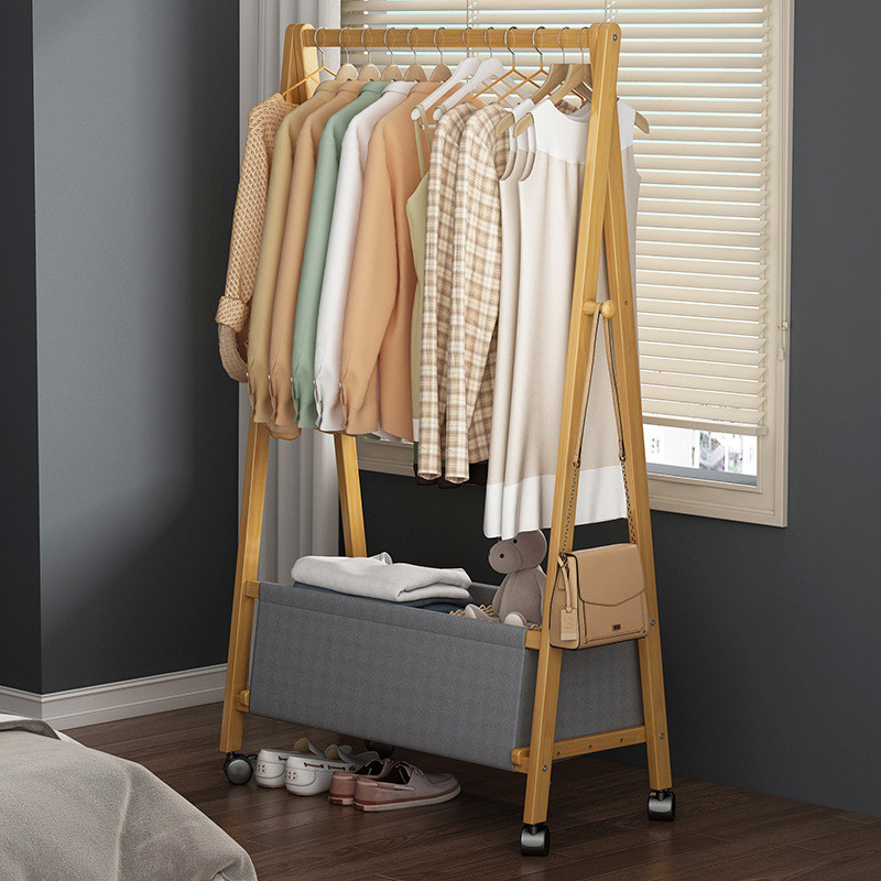 M/Coat Rack Floor Hanger Clothes Shoe Rack Integrated Simple Bedroom ...