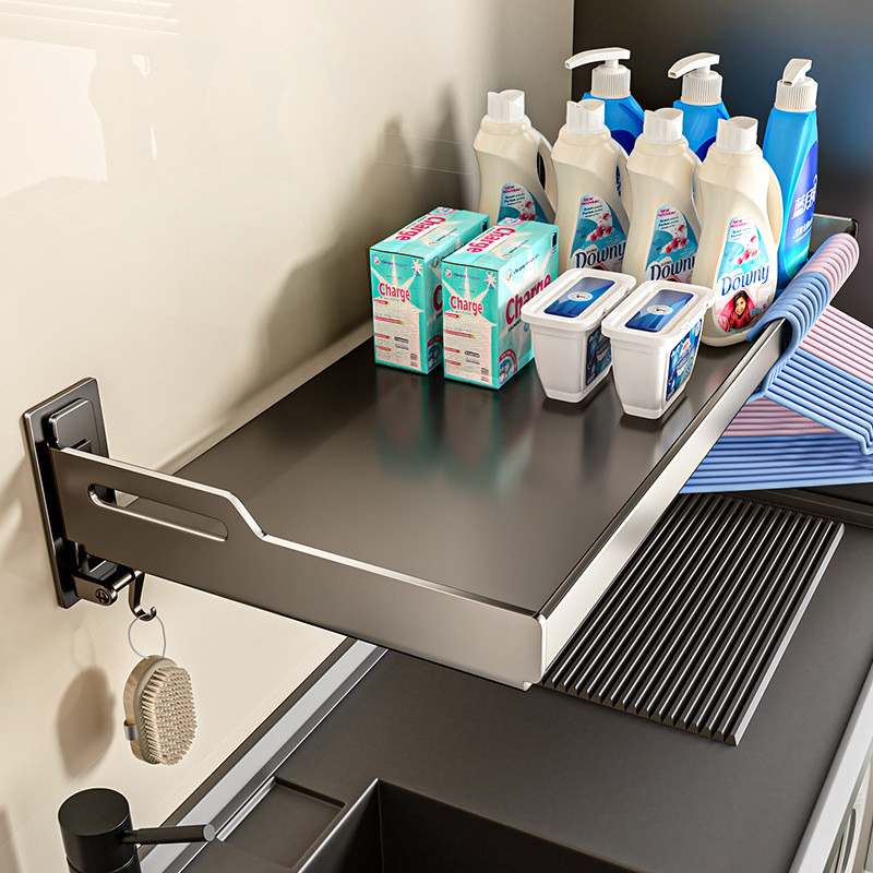 J-H/Washing Machine Storage Rack Above Drum Laundry Detergent Multi ...