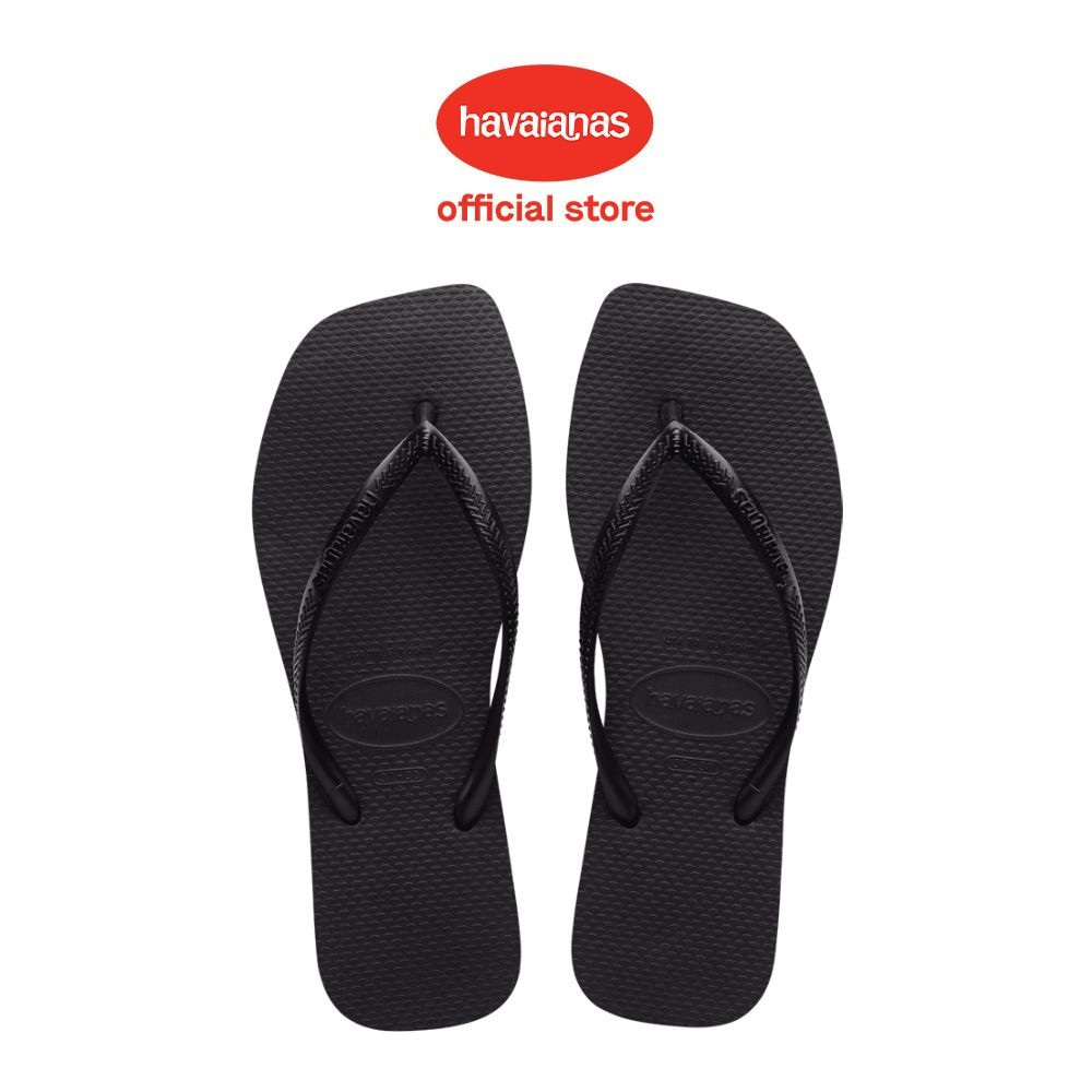Havaianas Women Slim Square Flip Flops - Black | Shopee Malaysia