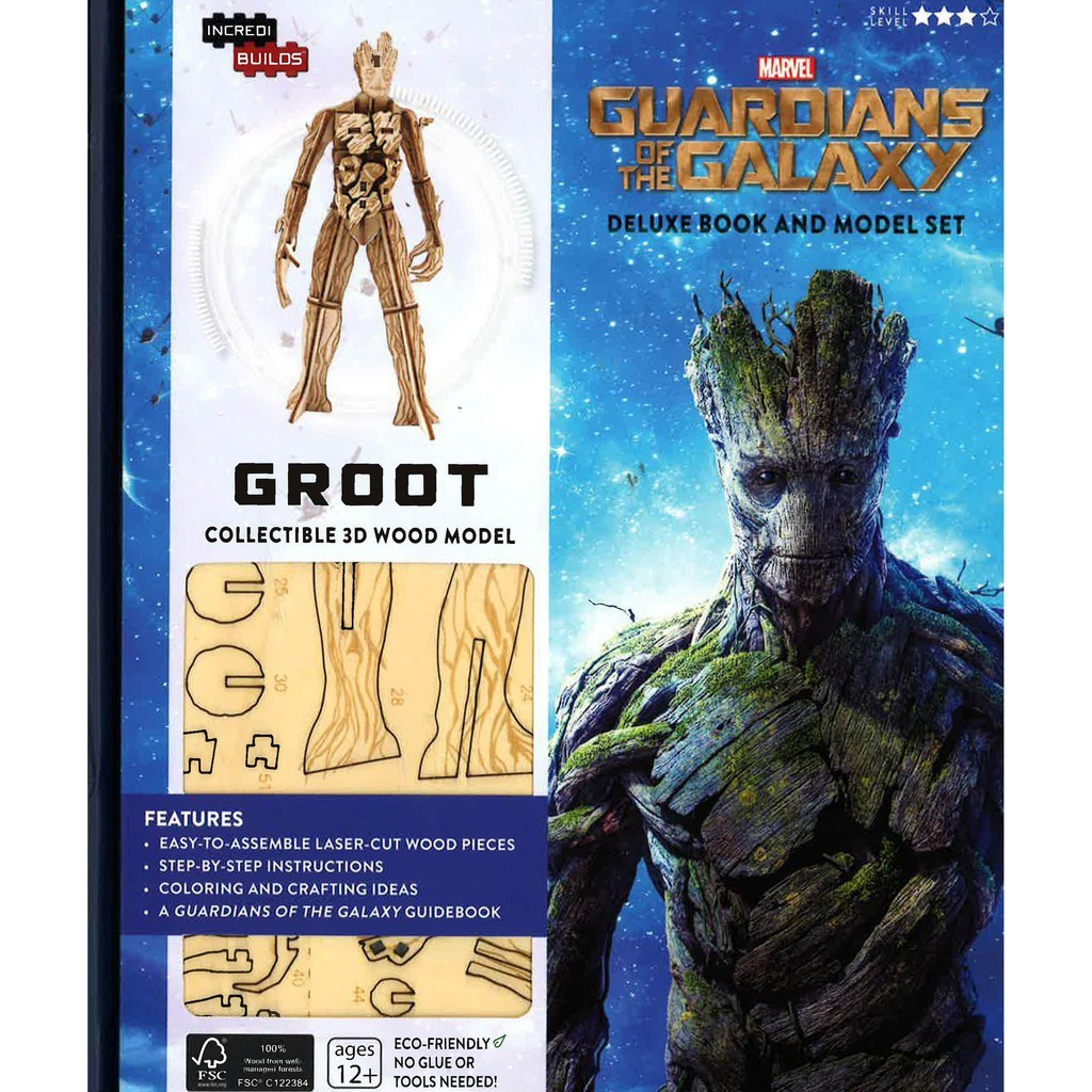 (BBW) Groot: Incredibuilds (Guardians Of The Galaxy Deluxe Book And ...