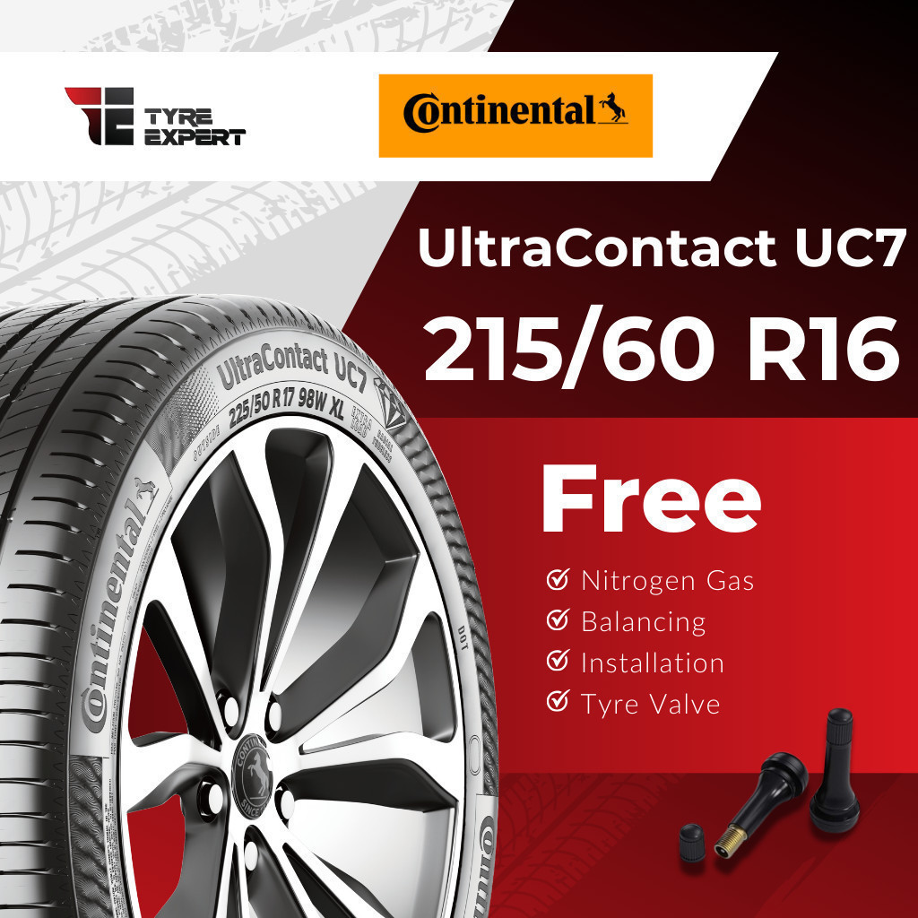 215/60R16 CONTINENTAL UltraContact UC7 (With Delivery/Installation ...