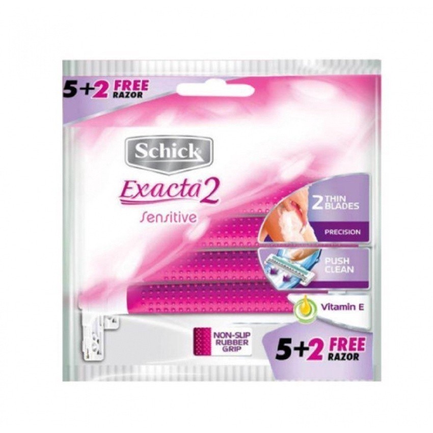 Schick Exacta 2 sensitive Razor (Women) 5s+2s | Shopee Malaysia