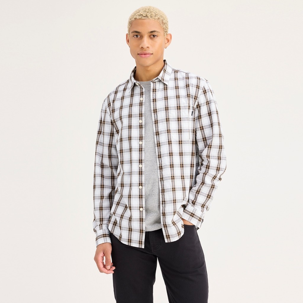 Dockers® Men's Long Sleeve Casual Regular Fit Shirt 52669-0435 | Shopee ...