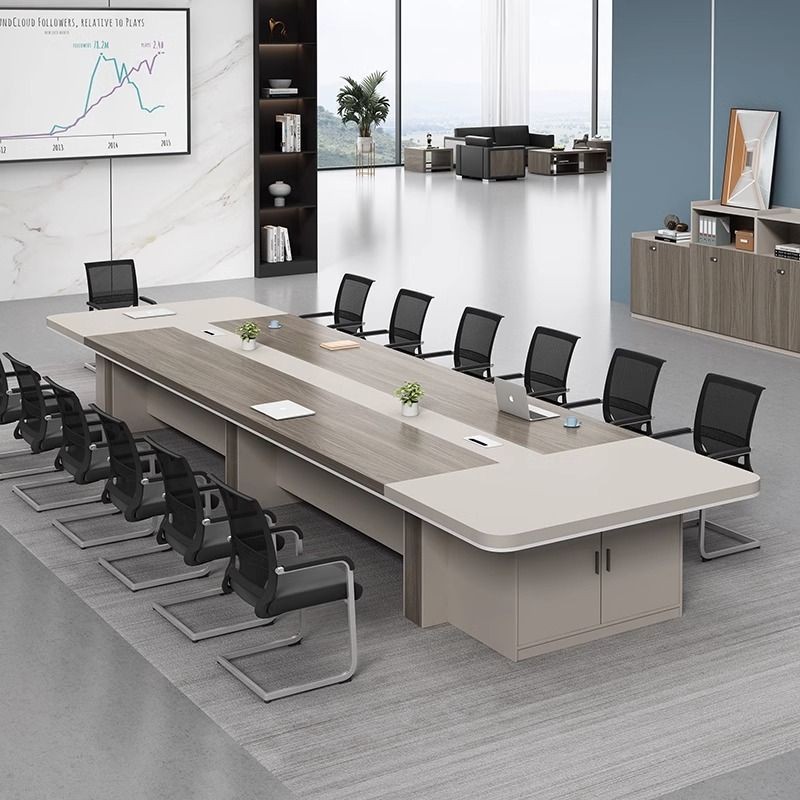 Contact seller/Office Desk Long Table Simple Modern Large Long Bar ...