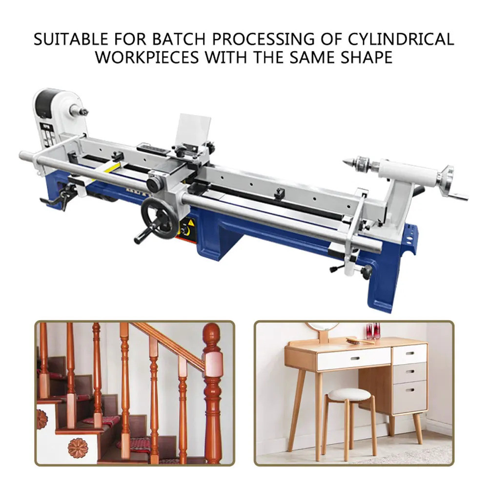 Woodworking lathe profiling bracket stair column armrest table and ...