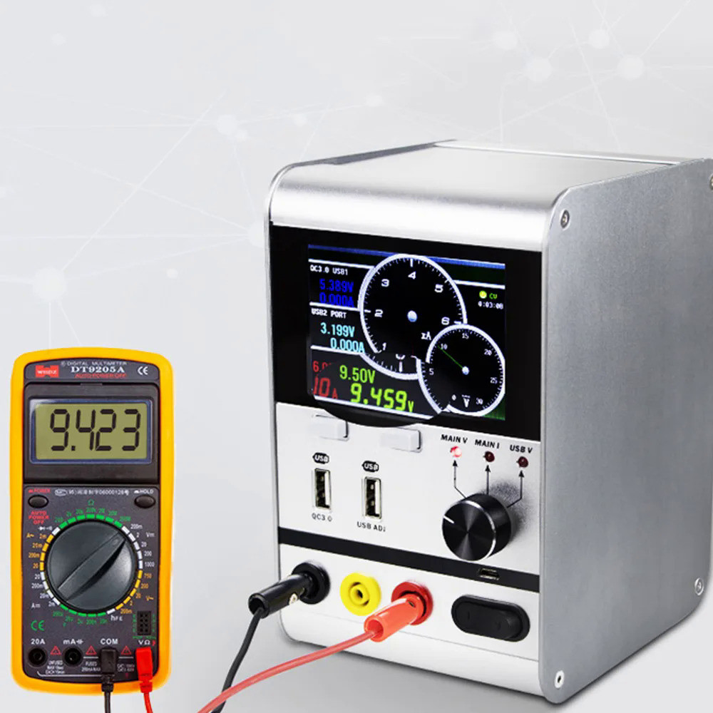 Adjustable DC power supply 30V 6A LED Digital Lab Bench Power Source ...