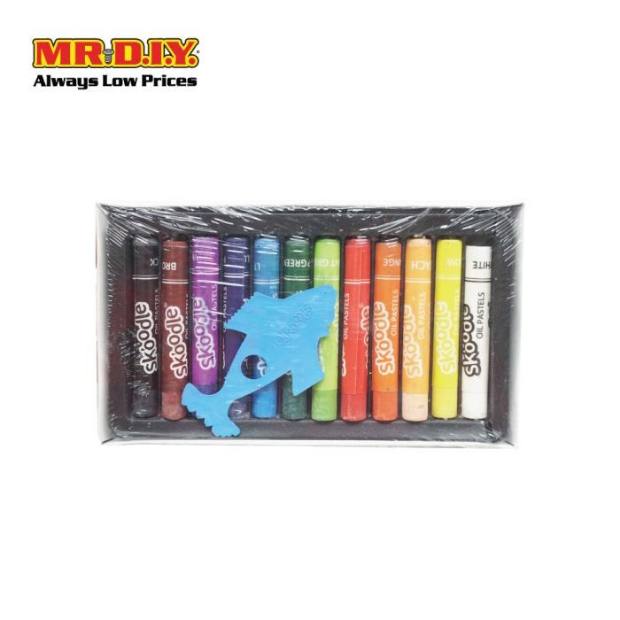 (MR.DIY) Coloring Oil Pastel (12colours) | Shopee Malaysia
