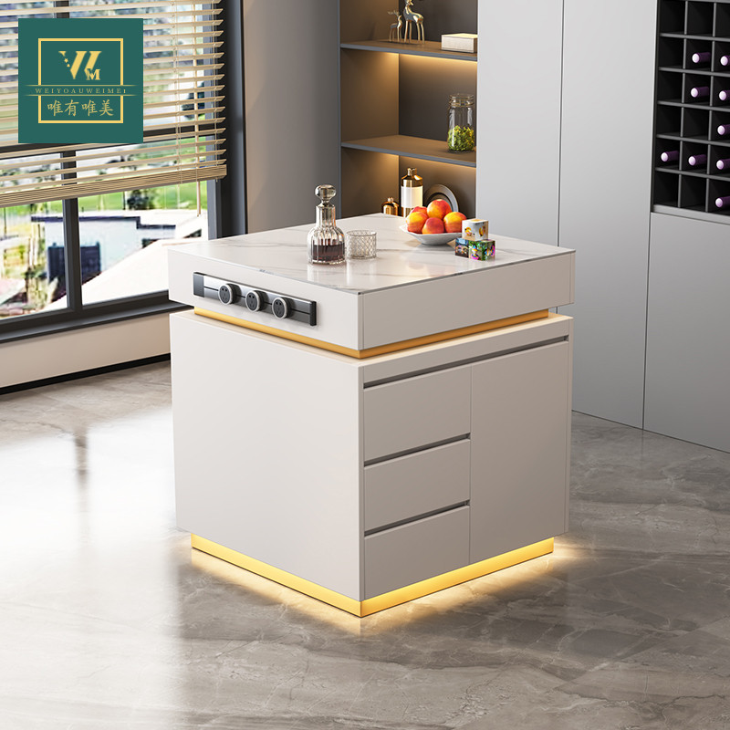 J-H/#Xinyue Island Cabinet Single Cabinet Open Kitchen Rock Slab ...