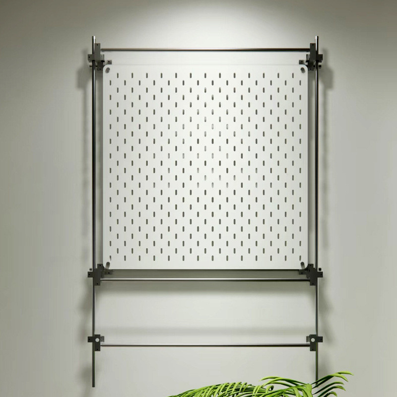 J-H/Acrylic Light Shaft Pegboard Storage Rack Kitchen Gaming Room ...