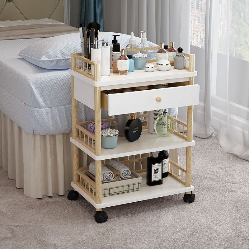 J-H/Solid Wood Beauty Trolley Beauty Salon Small Trolley Storage Rack ...
