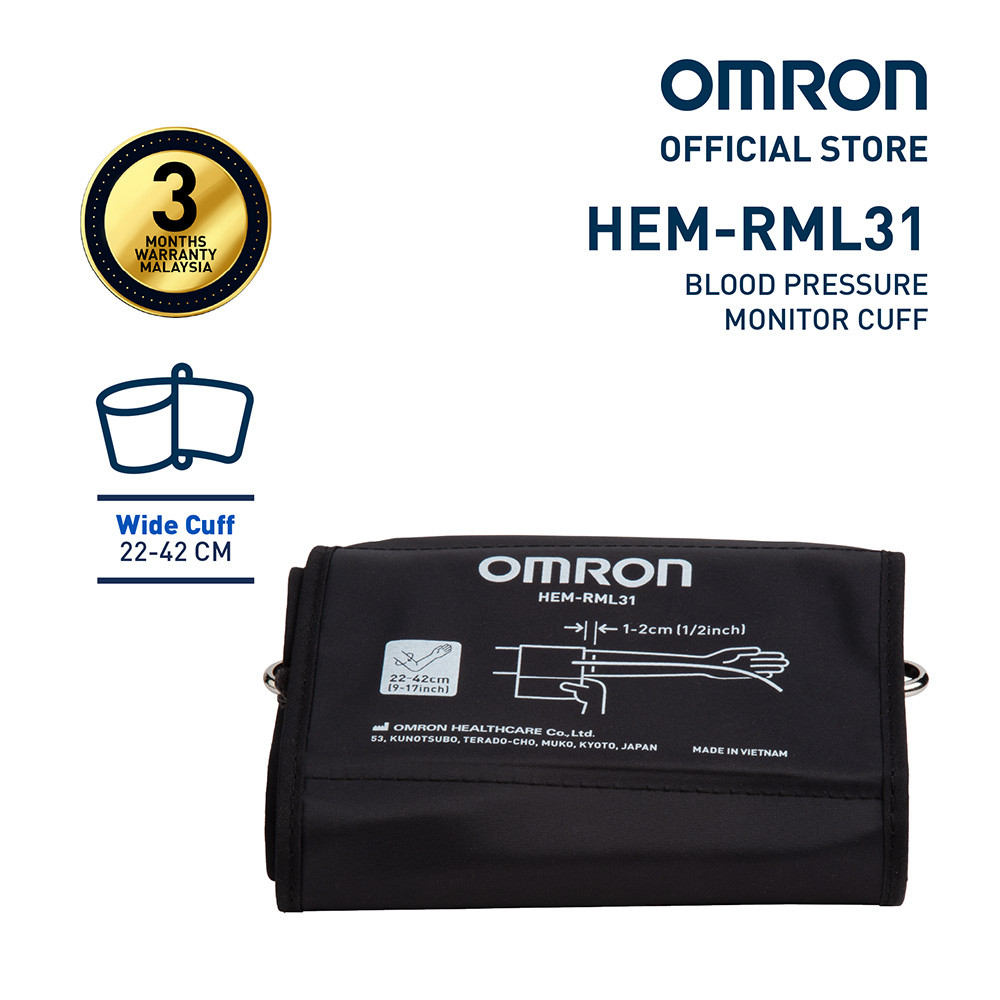 Omron Easy Cuff HEM-RML31 Blood Pressure Monitor Cuff - 22-42 Cm Black Medium