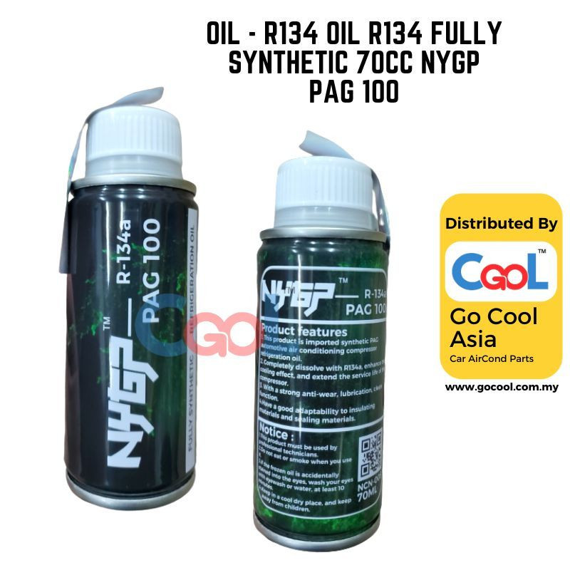 OIL - R134 OIL R134 FULLY SYNTHETIC 70CC NYGP PAG 100 | Shopee Malaysia